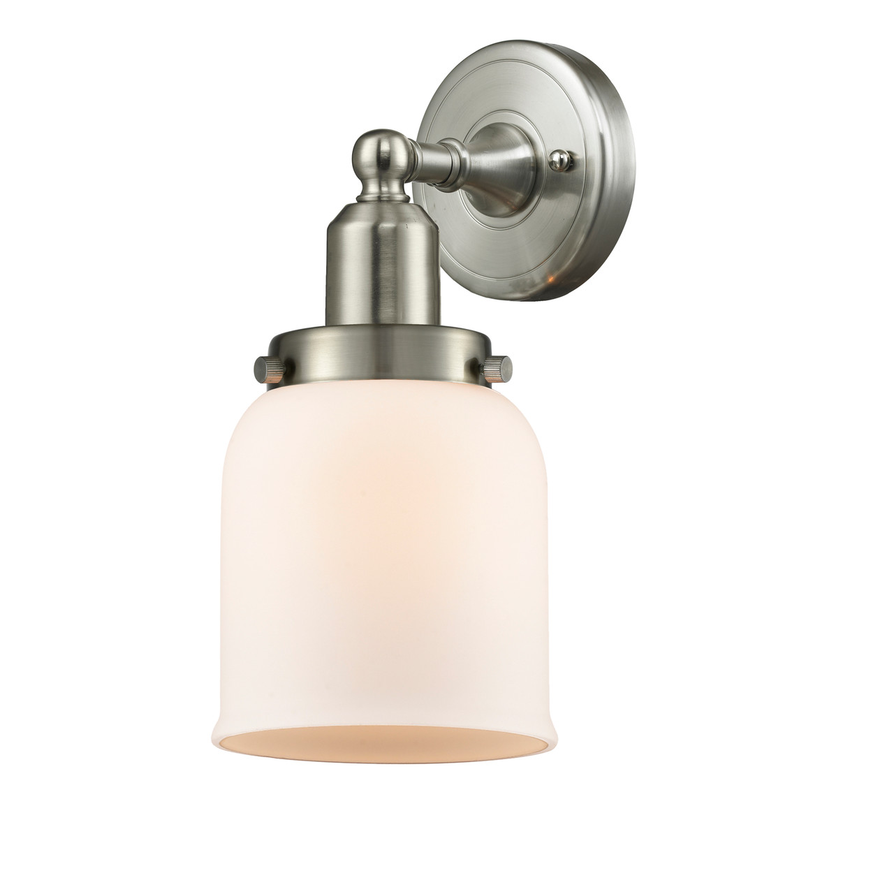 INNOVATIONS 900H-1W-SN-G51-LED Small Bell 1 Light Bath Vanity Light part of the Austere Collection Brushed Satin Nickel