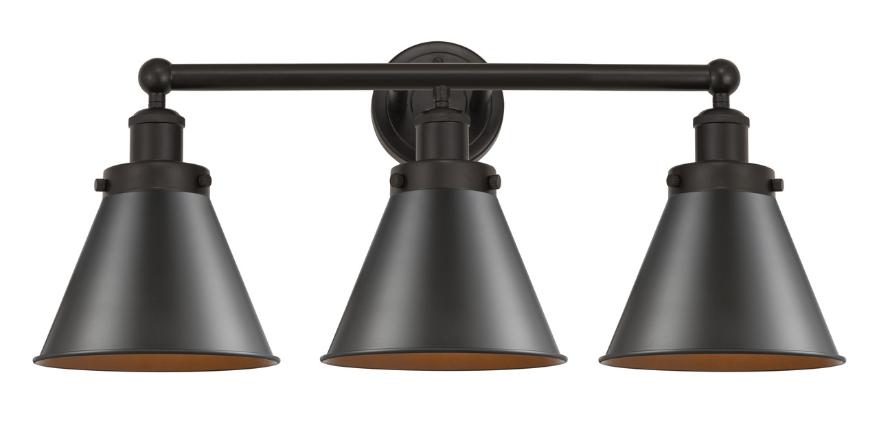 INNOVATIONS 616-3W-OB-M13-OB Appalachian 3 Light Bath Vanity Light part of the Franklin Restoration Collection Oil Rubbed Bronze
