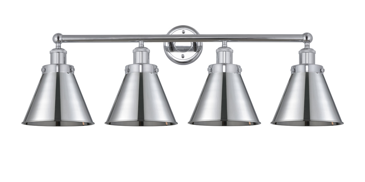 INNOVATIONS 616-4W-PC-M13-PC Appalachian 4 Light Bath Vanity Light part of the Franklin Restoration Collection Polished Chrome