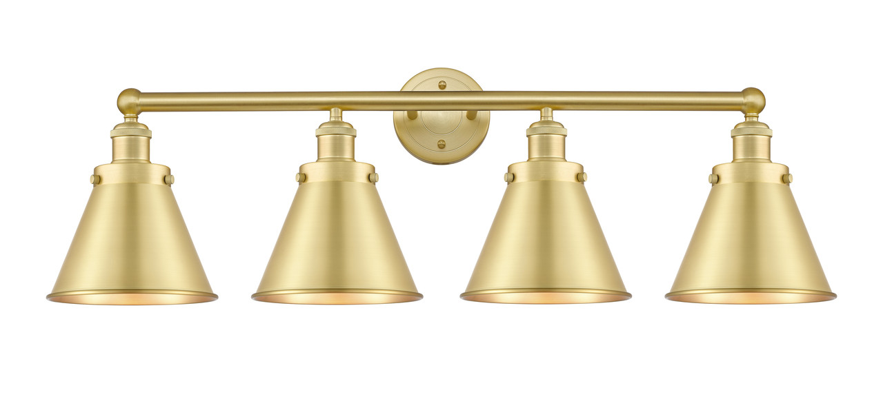 INNOVATIONS 616-4W-SG-M13-SG Appalachian 4 Light Bath Vanity Light part of the Franklin Restoration Collection Satin Gold