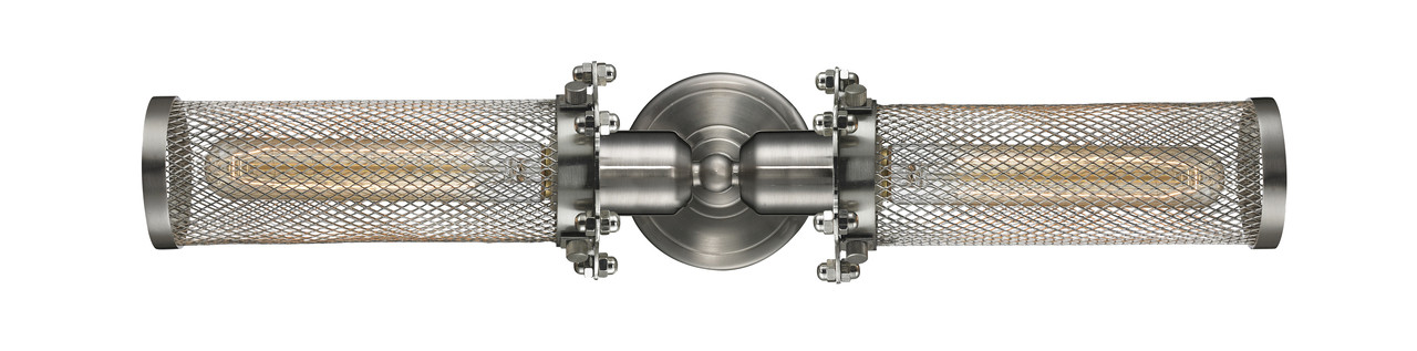 INNOVATIONS 900-2W-SN-CE216-LED Quincy Hall 2 Light Bath Vanity Light part of the Austere Collection Brushed Satin Nickel