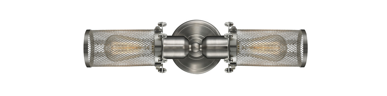 INNOVATIONS 900-2W-SN-CE219-LED Quincy Hall 2 Light Bath Vanity Light part of the Austere Collection Brushed Satin Nickel