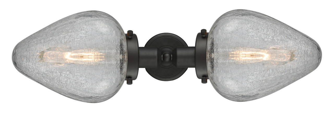 INNOVATIONS 900H-2W-OB-G165-LED Acorn 2 Light Bath Vanity Light part of the Austere Collection Oil Rubbed Bronze