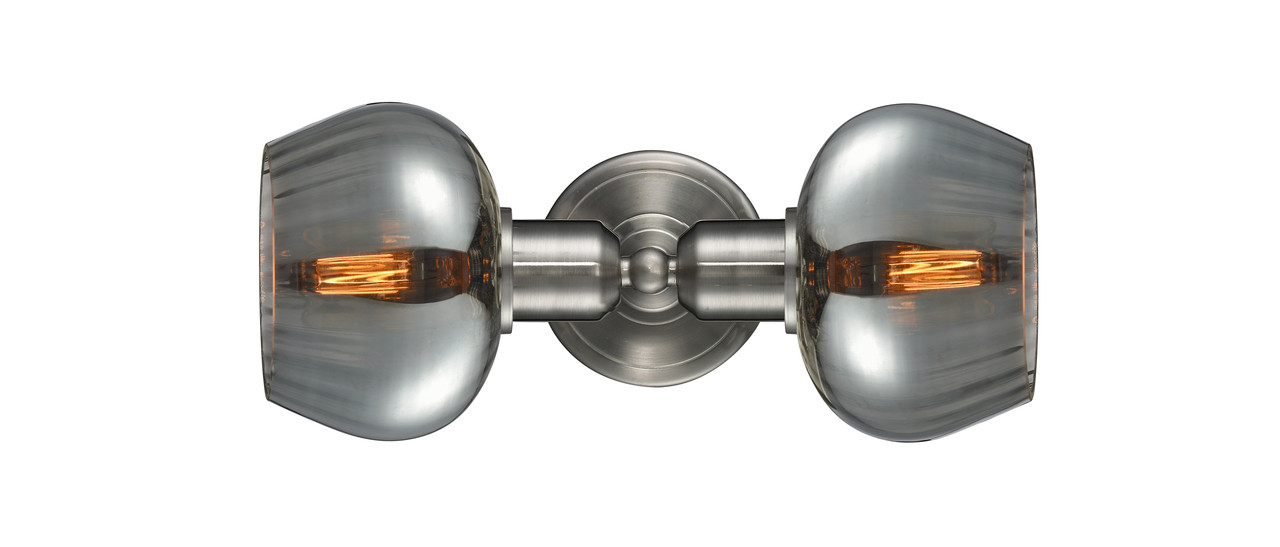 INNOVATIONS 900-2W-SN-G93-LED Olympia 2 Light Bath Vanity Light part of the Austere Collection Brushed Satin Nickel