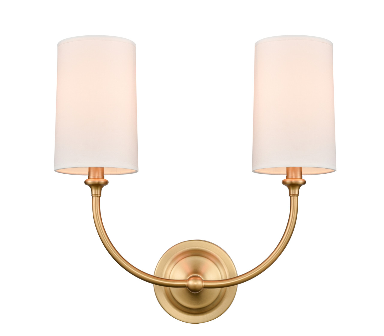 INNOVATIONS 372-2W-SG-S1 Giselle 2 Light 15 inch Sconce Satin Gold