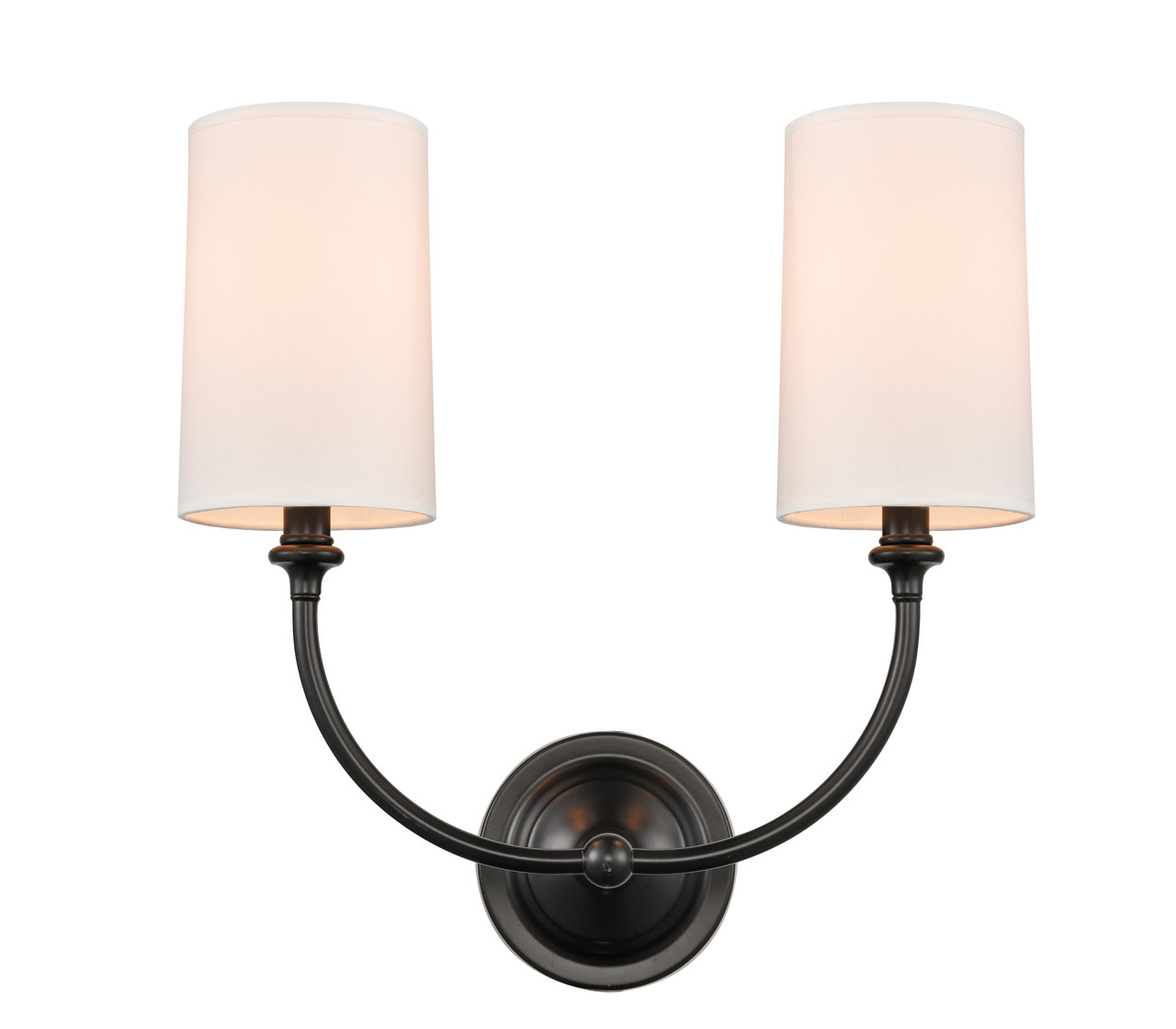 INNOVATIONS 372-2W-BK-S1-LED Giselle 2 Light 15 inch Sconce Matte Black