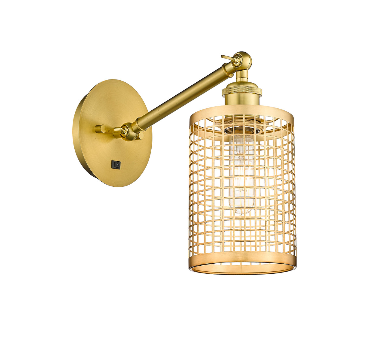 INNOVATIONS 317-1W-SG-M18-SG Nestbrook 1 5 inch Sconce Satin Gold