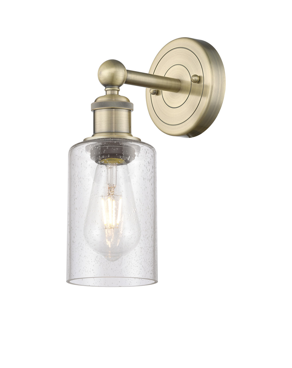 INNOVATIONS 616-1W-AB-G804 Clymer 1 3.875 inch Sconce Antique Brass