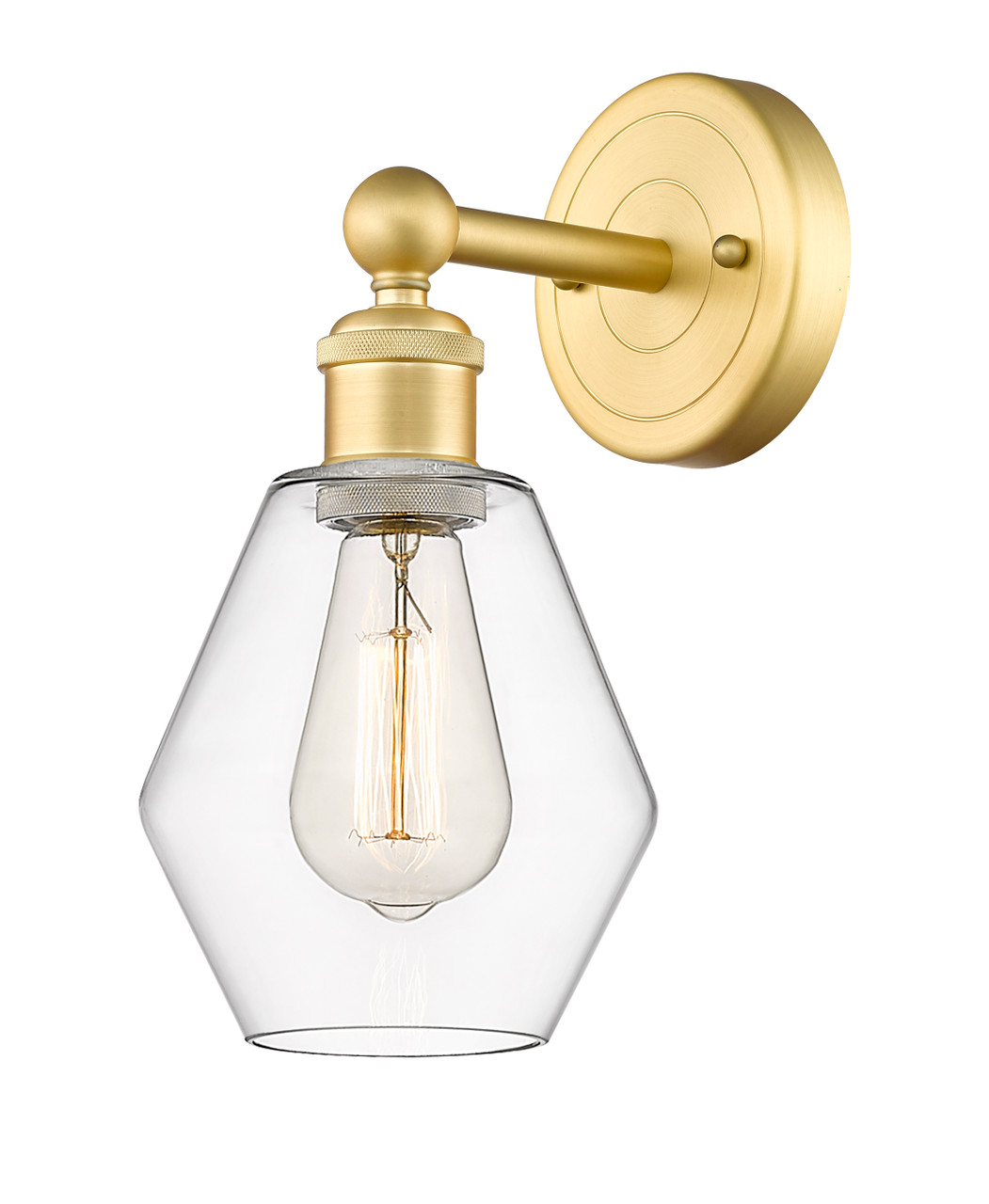 INNOVATIONS 616-1W-SG-G652-6 Cindyrella 1 6 inch Sconce Satin Gold