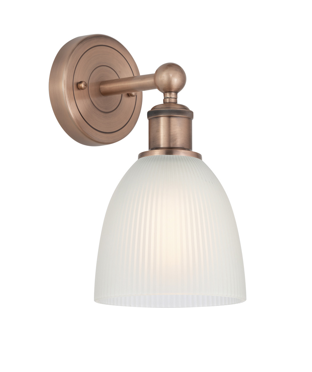 INNOVATIONS 616-1W-AC-G381 Castile 1 6 inch Sconce Antique Copper