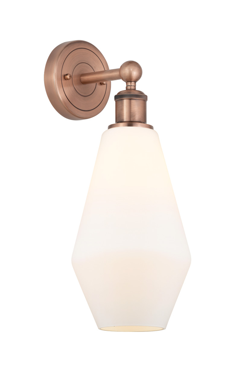 INNOVATIONS 616-1W-AC-G651-7 Cindyrella 1 7 inch Sconce Antique Copper