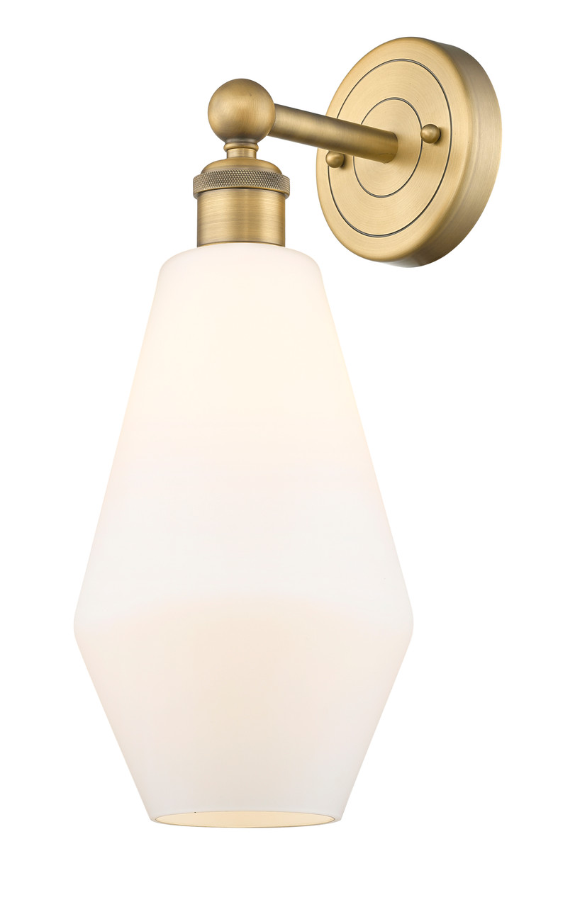 INNOVATIONS 616-1W-BB-G651-7 Cindyrella 1 7 inch Sconce Brushed Brass