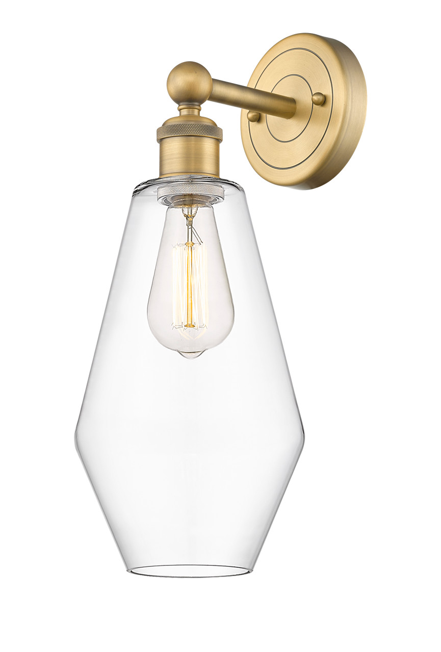 INNOVATIONS 616-1W-BB-G652-7 Cindyrella 1 7 inch Sconce Brushed Brass