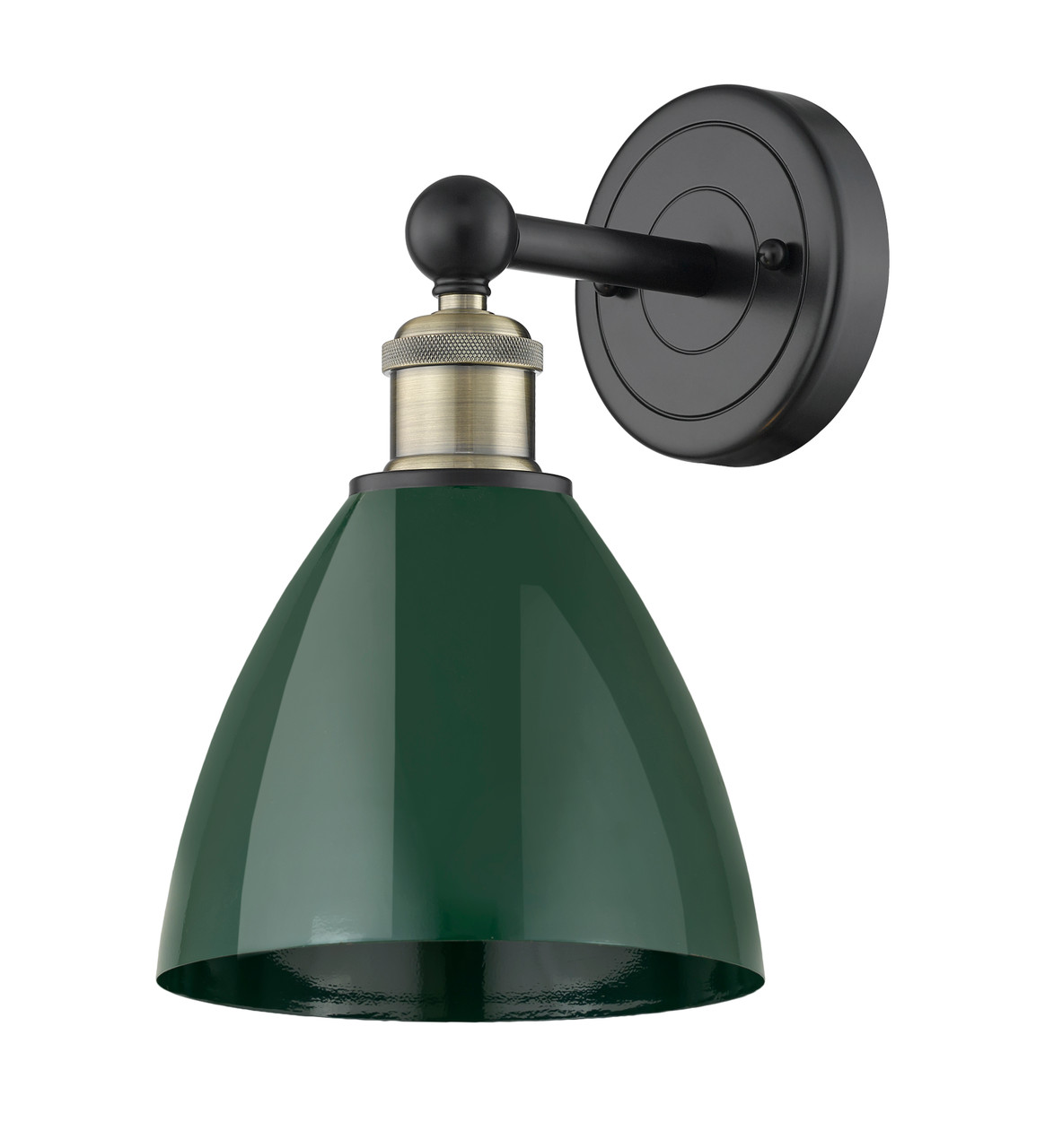 INNOVATIONS 616-1W-BAB-MBD-75-GR Edison 1 7.5 inch Sconce Black Antique Brass