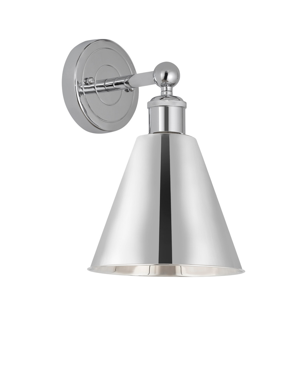 INNOVATIONS 616-1W-PC-MBC-8-PC Ballston Cone 1 8 inch Sconce Polished Chrome