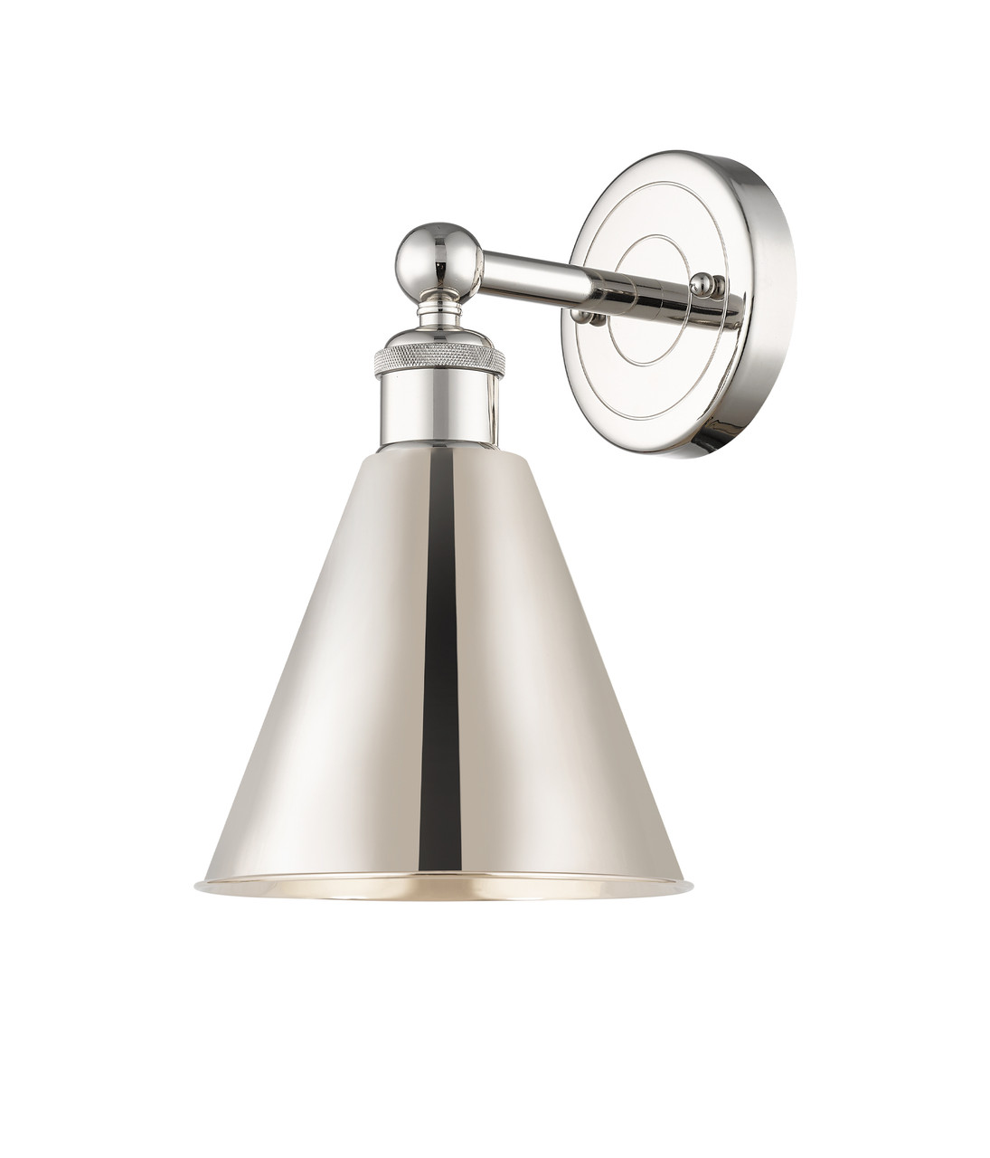 INNOVATIONS 616-1W-PN-MBC-8-PN Ballston Cone 1 8 inch Sconce Polished Nickel