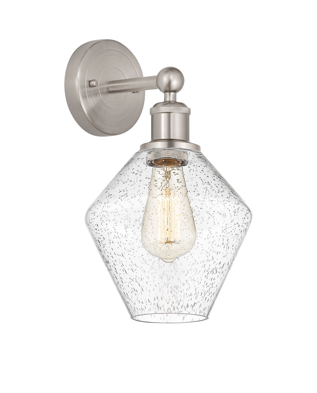 INNOVATIONS 616-1W-SN-G654-8 Cindyrella 1 8 inch Sconce Satin Nickel
