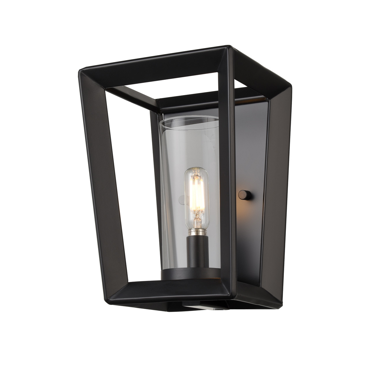 INNOVATIONS 378-1W-BK-CL-6 Colchester 1 6.25 inch Sconce Matte Black