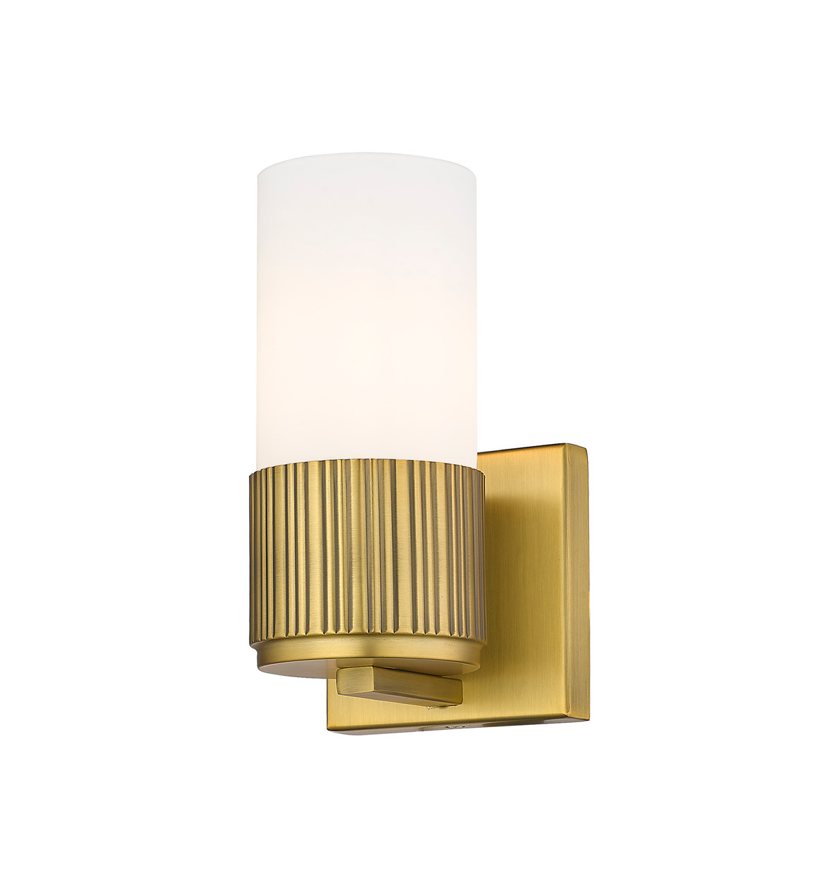 INNOVATIONS 428-1W-BB-G428-7WH Bolivar 1 5 inch Sconce Brushed Brass