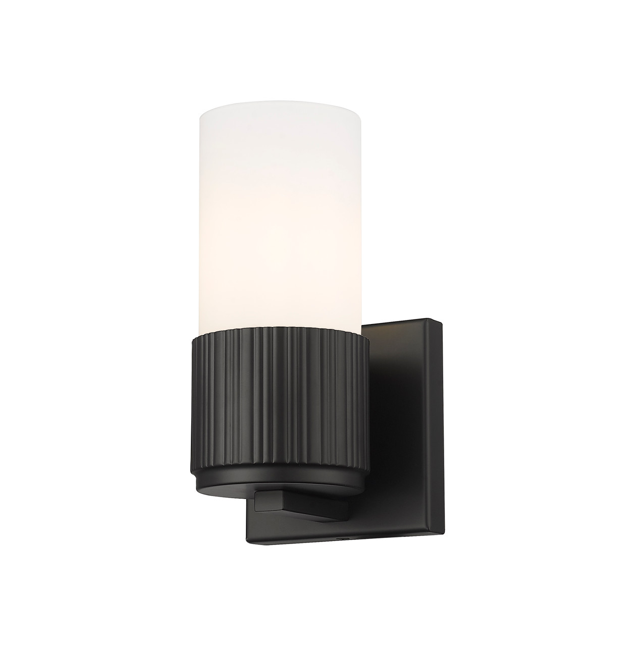 INNOVATIONS 428-1W-BK-G428-7WH Bolivar 1 5 inch Sconce Matte Black