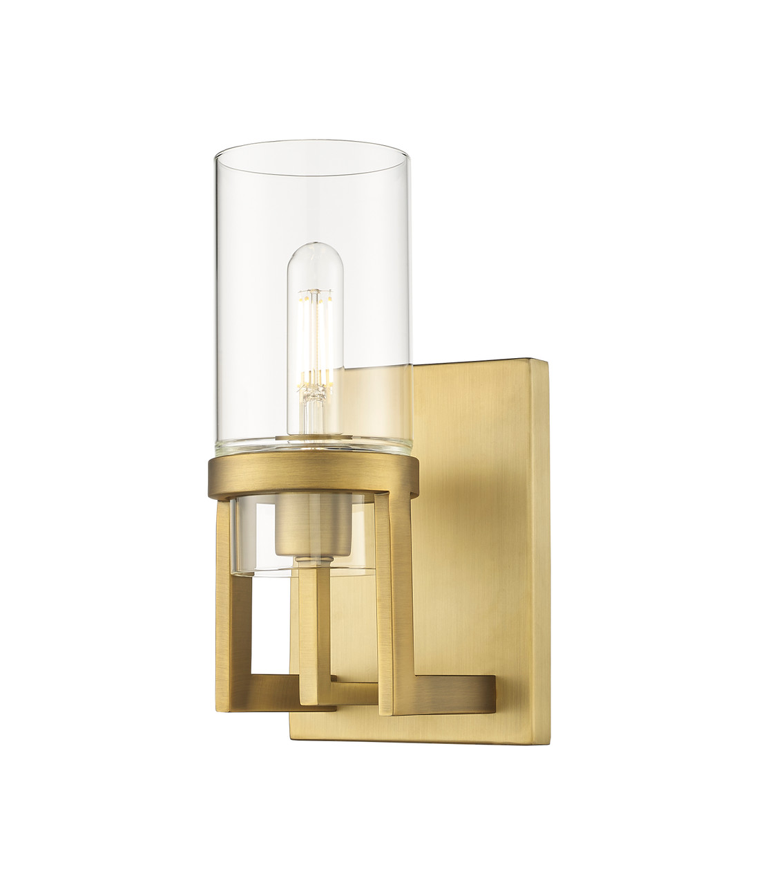 INNOVATIONS 426-1W-BB-G426-8CL Utopia 1 4.75 inch Sconce Brushed Brass