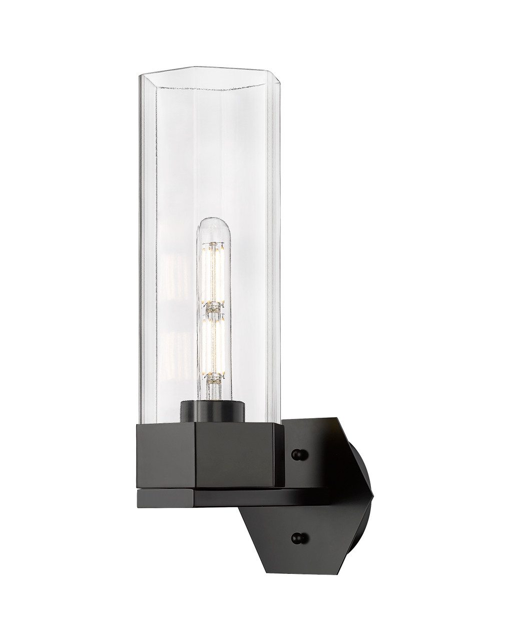 INNOVATIONS 427-1W-BK-G427-14CL Claverack 1 5.875 inch Sconce Matte Black