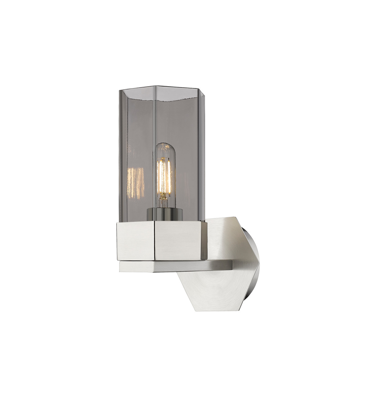 INNOVATIONS 427-1W-SN-G427-9SM Claverack 1 5.875 inch Sconce Satin Nickel