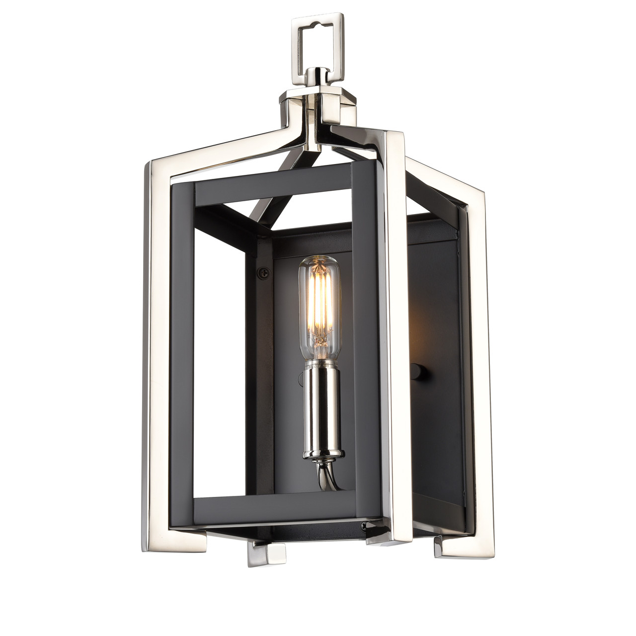 INNOVATIONS 376-1W-BPN-6 Wiscoy 1 6.25 inch Sconce Black Polished Nickel
