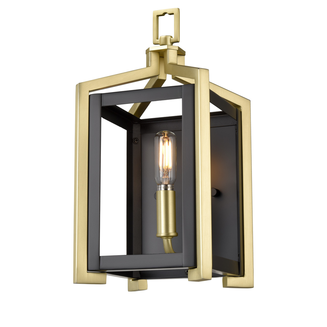 INNOVATIONS 376-1W-BSB-6 Wiscoy 1 6.25 inch Sconce Black Satin Brass