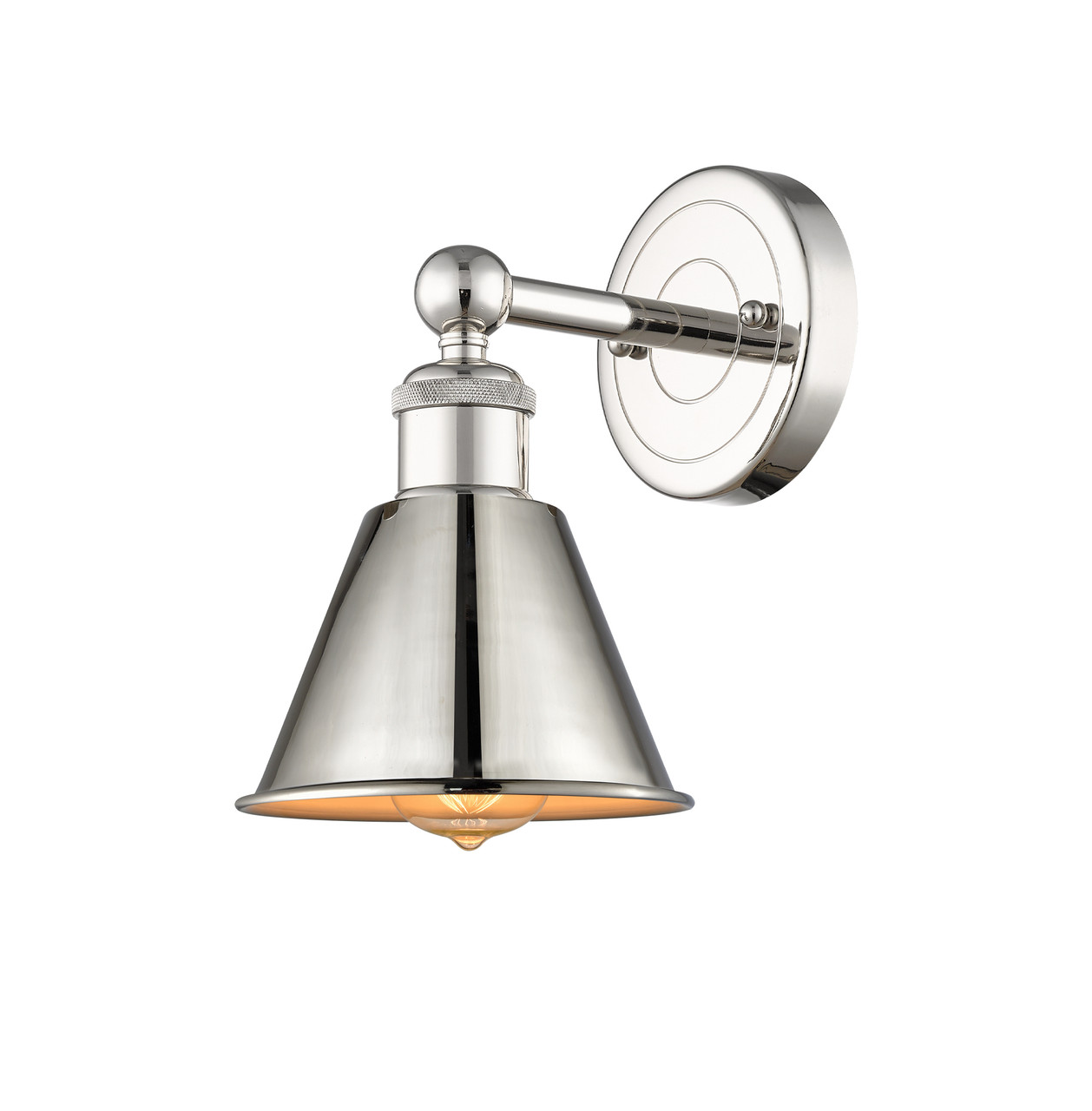 INNOVATIONS 616-1W-PN-M8-PN Smithfield 1 Light Sconce part of the Ballston Collection Polished Nickel