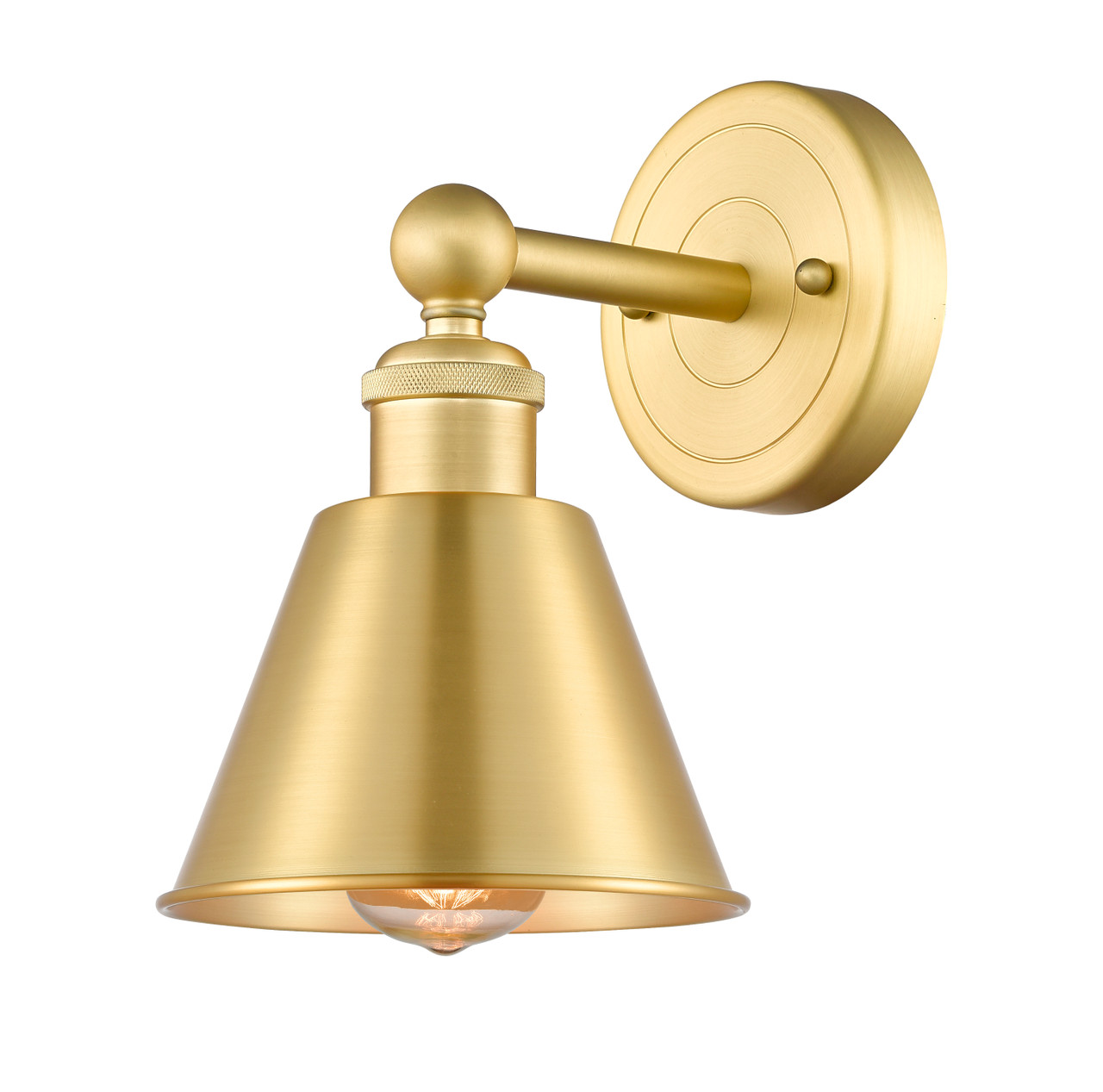 INNOVATIONS 616-1W-SG-M8-SG Smithfield 1 Light Sconce part of the Ballston Collection Satin Gold