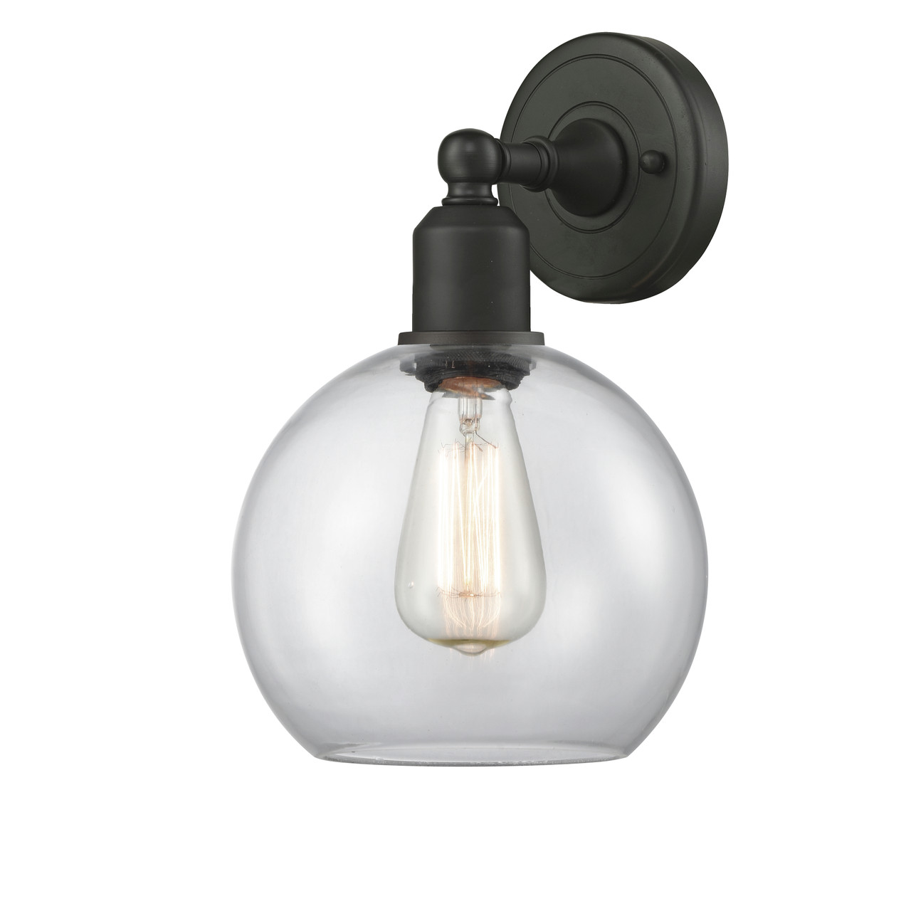 INNOVATIONS 900-1W-OB-G122 Sphere 1 Light Sconce part of the Austere Collection Oil Rubbed Bronze