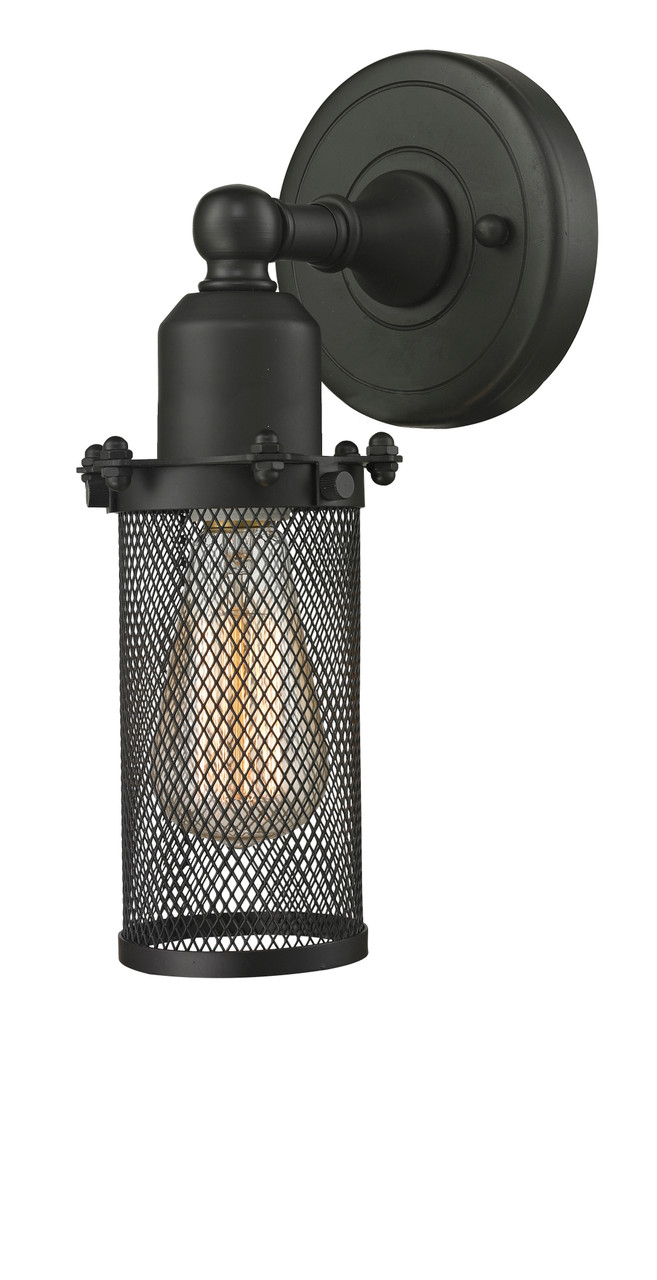 INNOVATIONS 900-1W-OB-CE219 Quincy Hall 1 Light Sconce part of the Austere Collection Oil Rubbed Bronze
