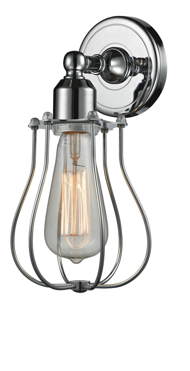 INNOVATIONS 900-1W-PC-CE513-LED Muselet 1 Light Sconce part of the Austere Collection Polished Chrome