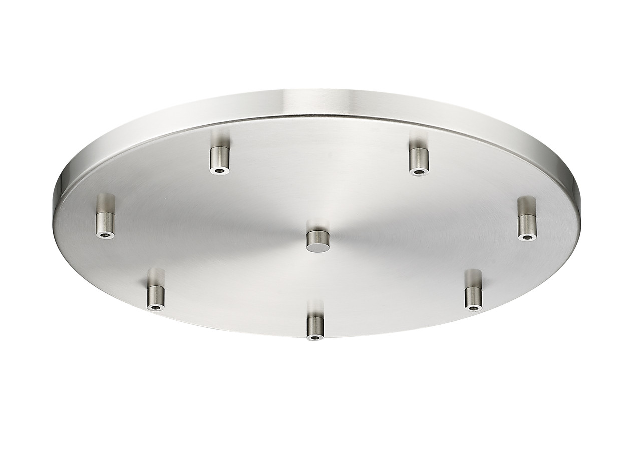 Z-LITE CP1807R-BN 7-Light Ceiling Plate, Brushed Nickel