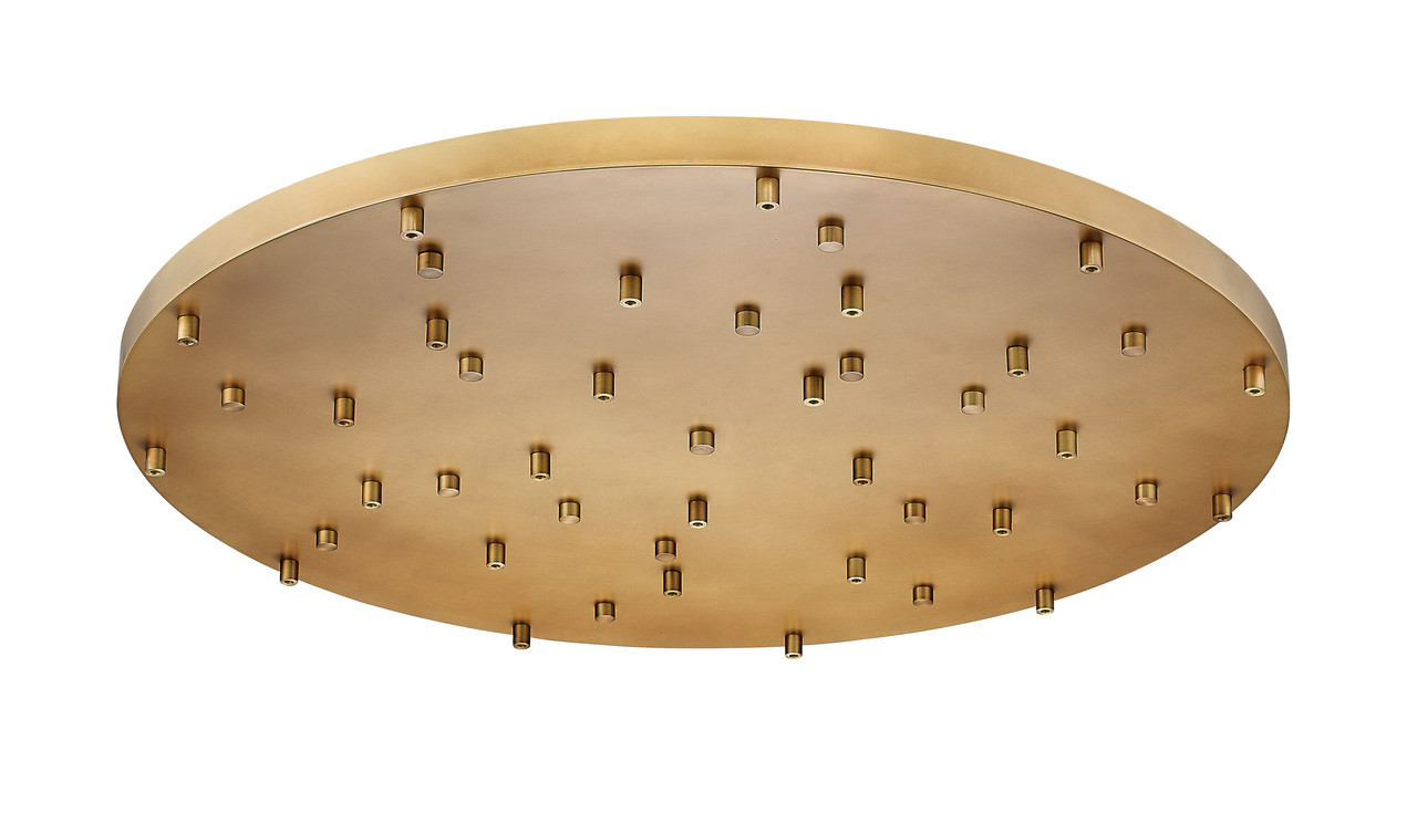 Z-LITE CP3627R-RB 27-Light Ceiling Plate, Rubbed Brass
