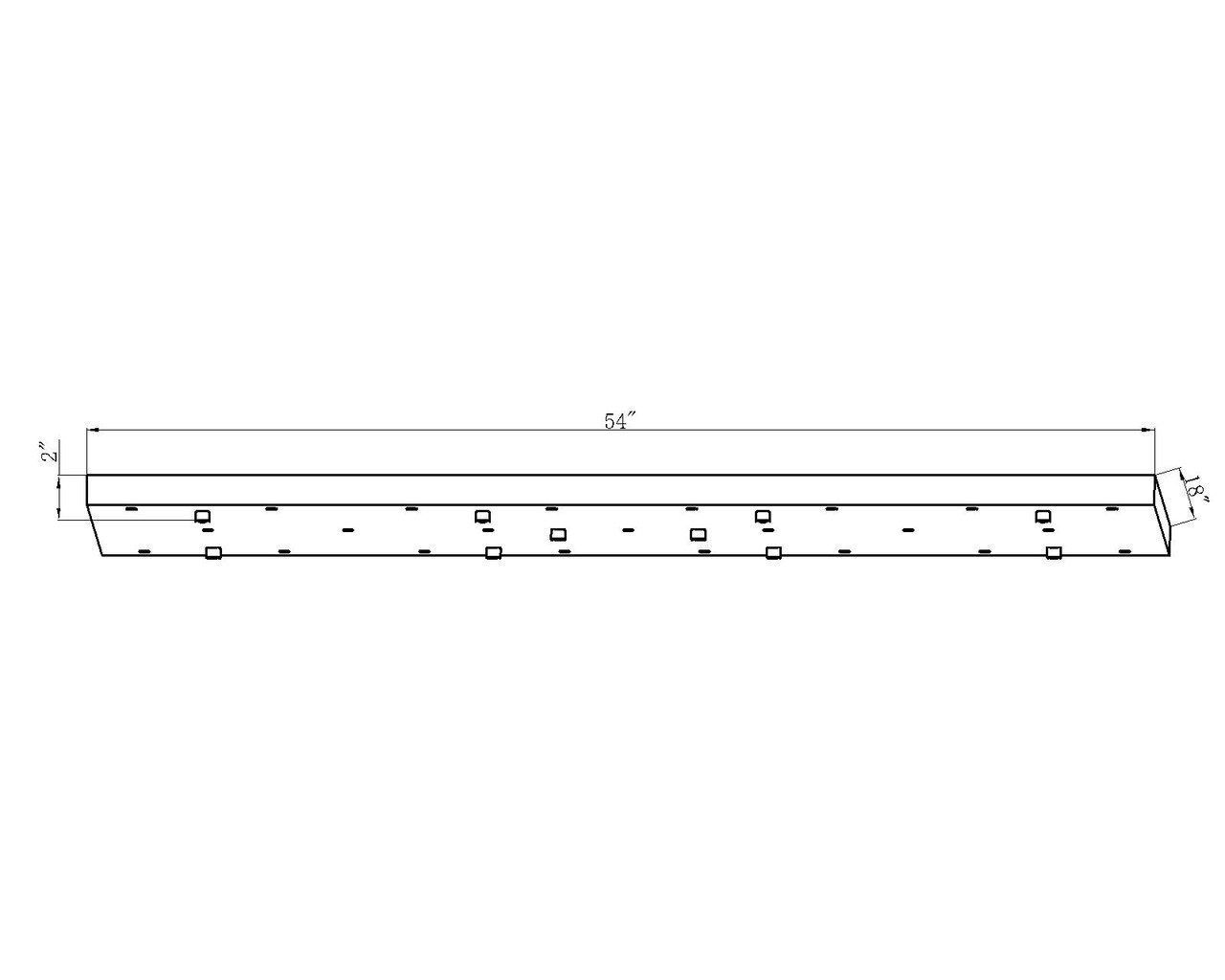 Z-LITE CP5423L-MB 23-Light Ceiling Plate, Matte Black