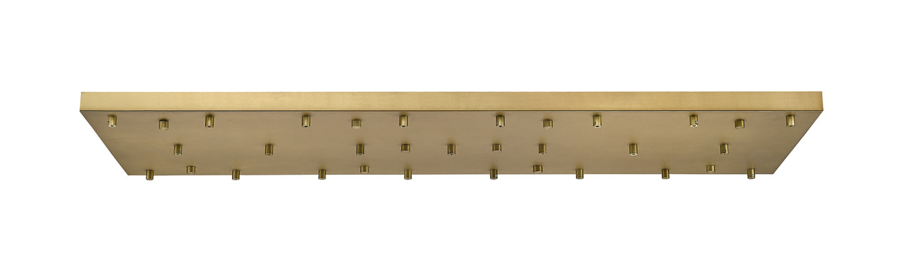 Z-LITE CP5423L-RB 23-Light Ceiling Plate, Rubbed Brass