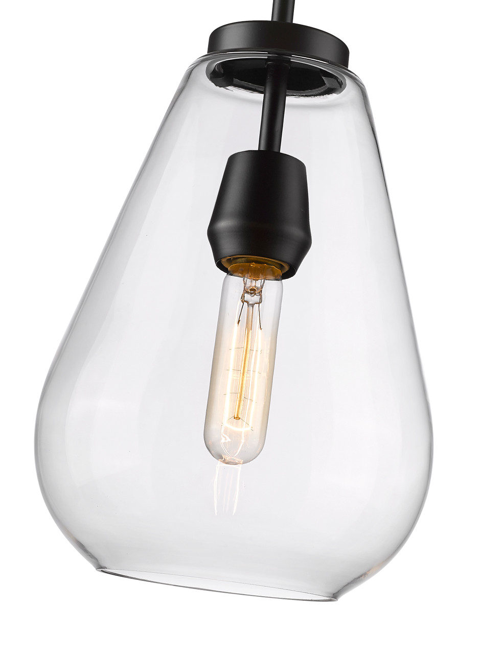 Z-LITE 488P8-MB 1 Light Pendant,Matte Black