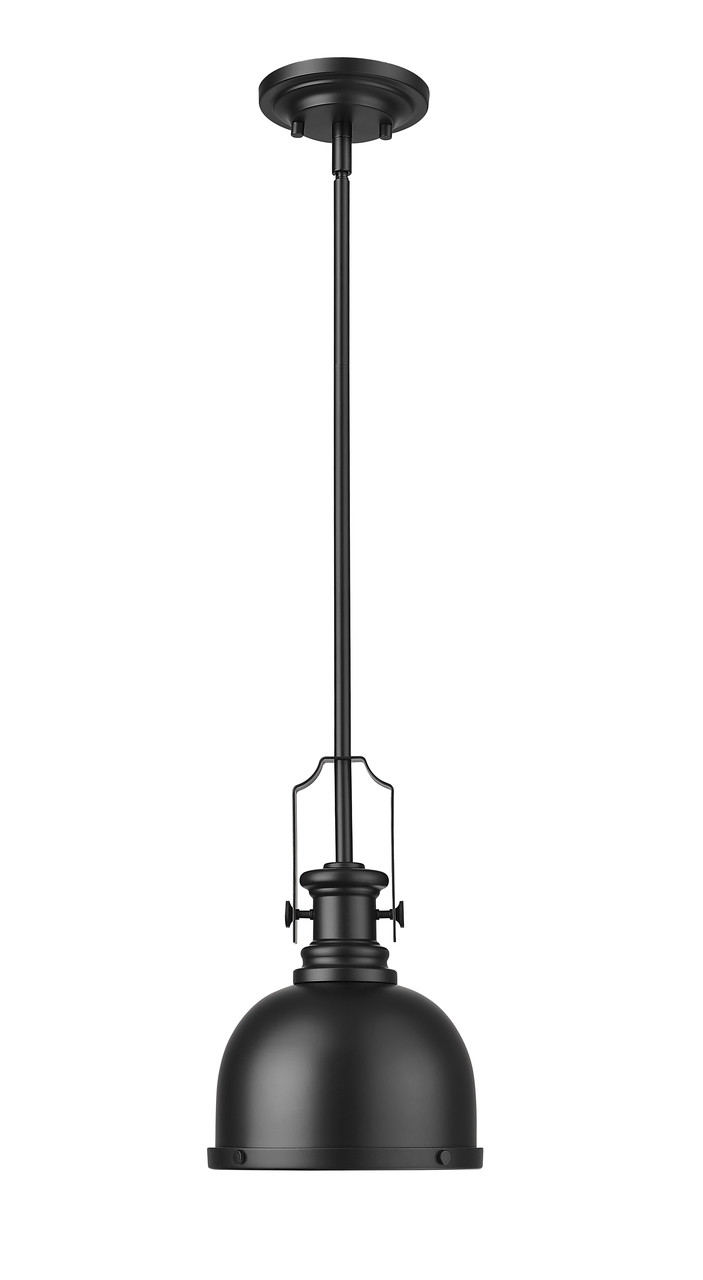 Z-LITE 725MP-MB 1 Light Pendant,Matte Black