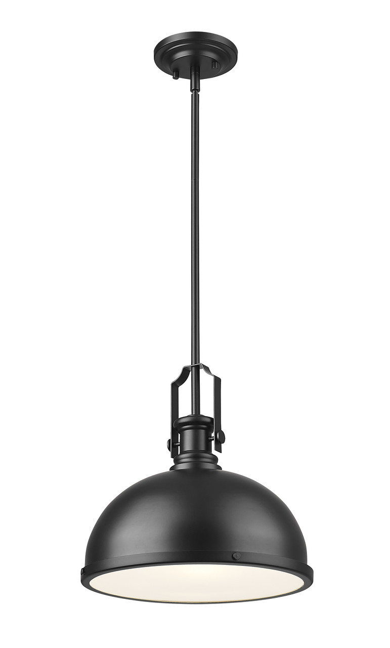 Z-LITE 725P12-MB 1 Light Pendant,Matte Black