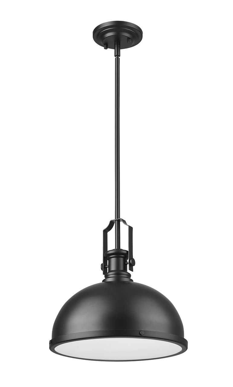 Z-LITE 725P12-MB 1 Light Pendant,Matte Black