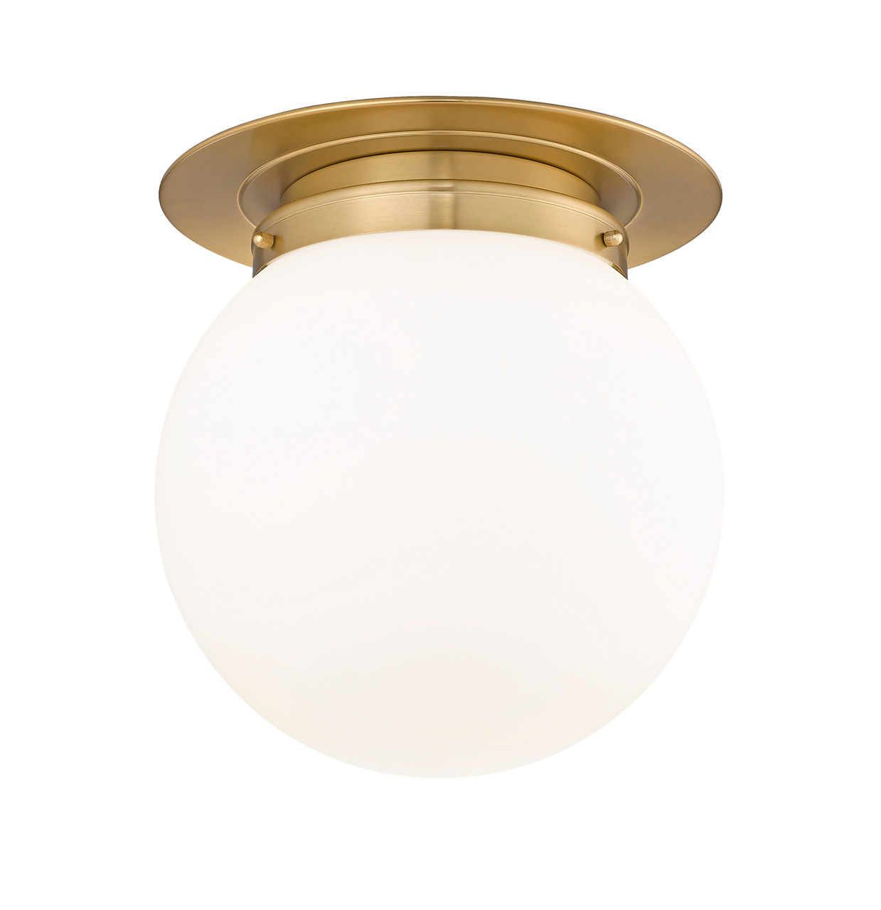 Z-LITE 7505F13-HBR 1 Light Flush Mount,Heritage Brass