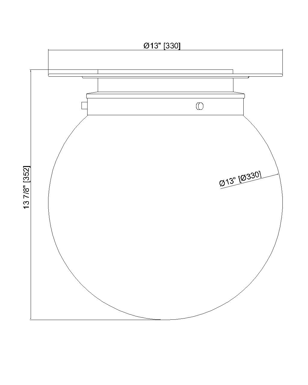 Z-LITE 7505F13-HBR 1 Light Flush Mount,Heritage Brass