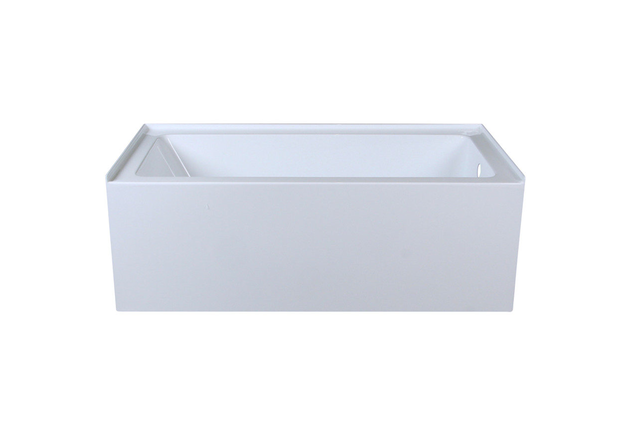 Elegant Kitchen and Bath BT201-R3060GW Alcove soaking bathtub 30x60 inch right drain in glossy white