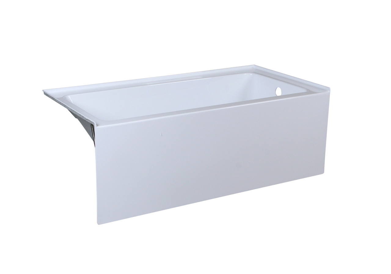 Elegant Kitchen and Bath BT201-R3060GW Alcove soaking bathtub 30x60 inch right drain in glossy white