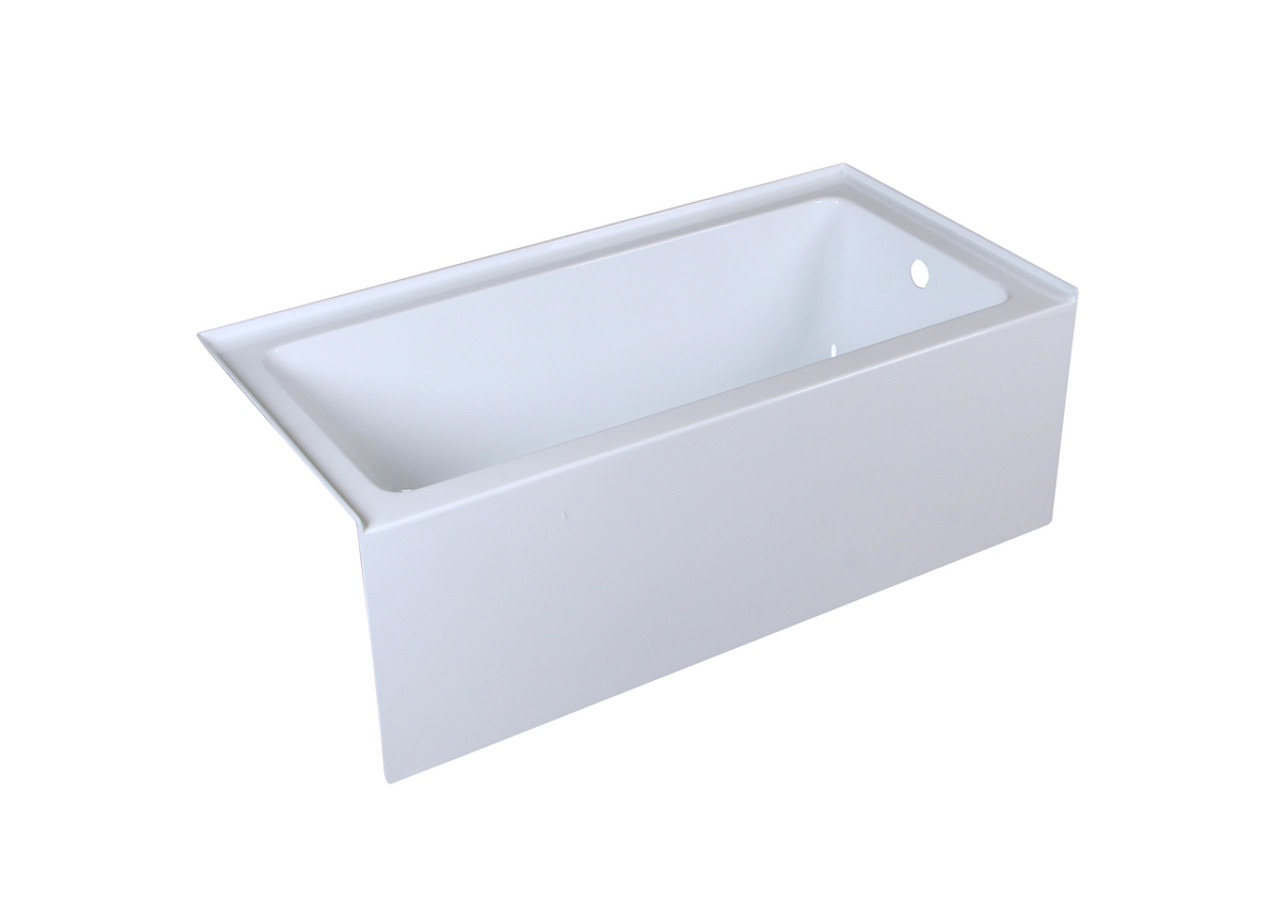 Elegant Kitchen and Bath BT201-R3060GW Alcove soaking bathtub 30x60 inch right drain in glossy white