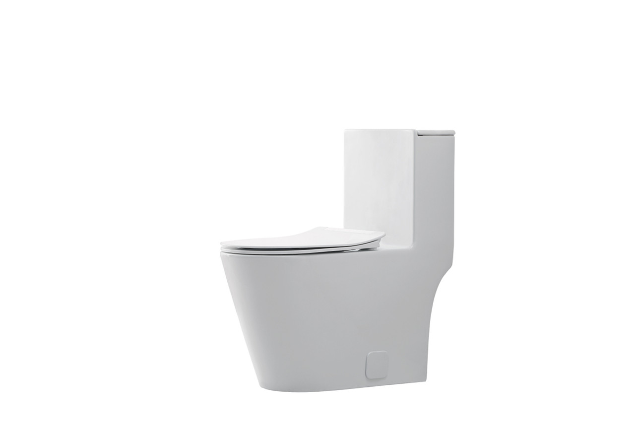 Elegant Kitchen and Bath TOL2004 Winslet One-piece elongated Toilet 28x15x31 in White