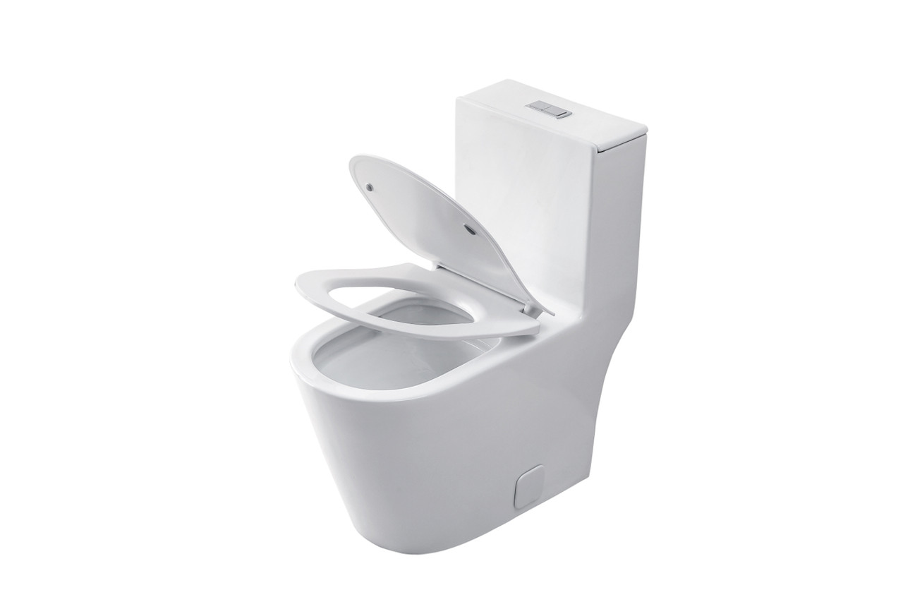 Elegant Kitchen and Bath TOL2004 Winslet One-piece elongated Toilet 28x15x31 in White