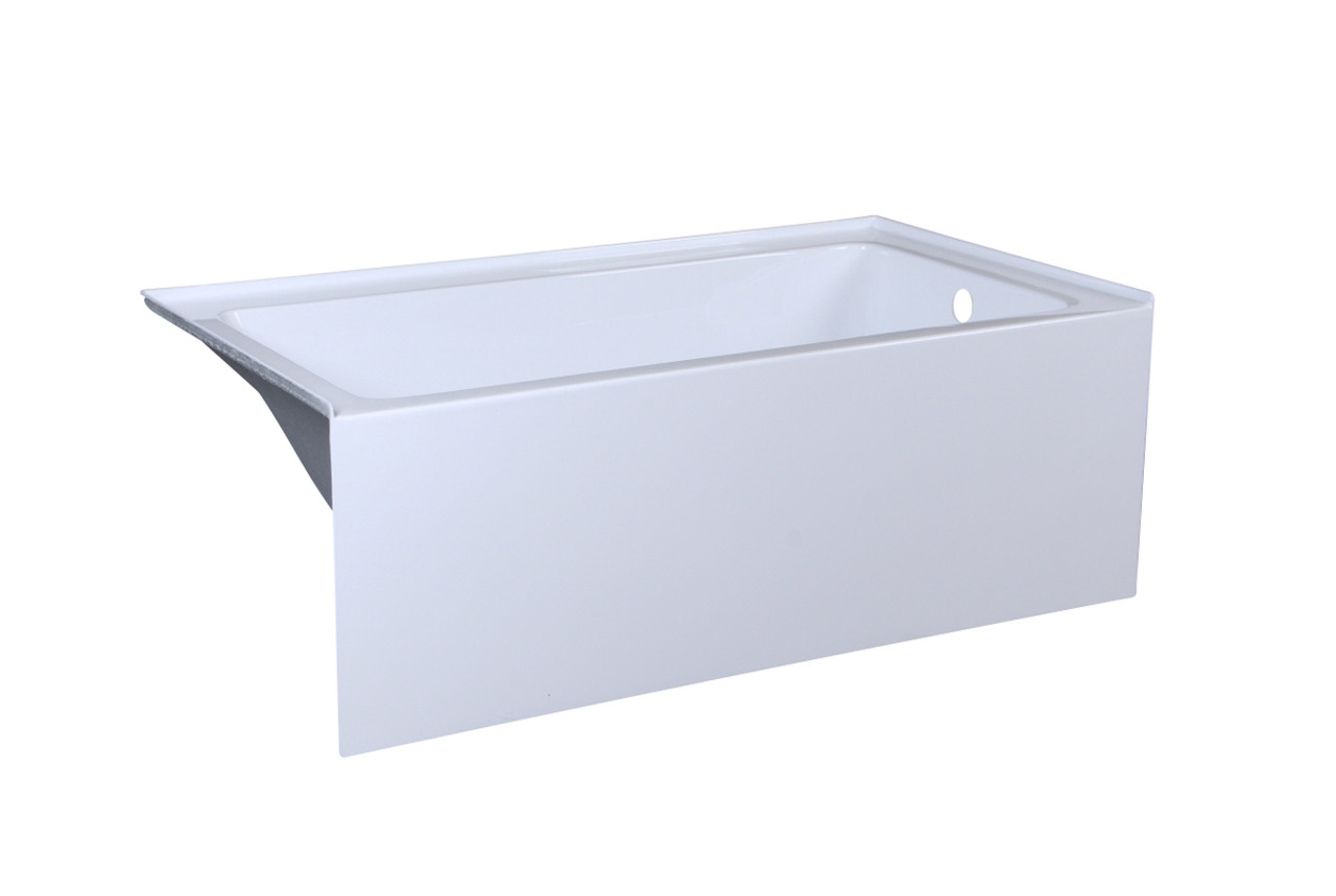 Elegant Kitchen and Bath BT202-R3260GW Alcove soaking bathtub 32x60 inch right drain in glossy white